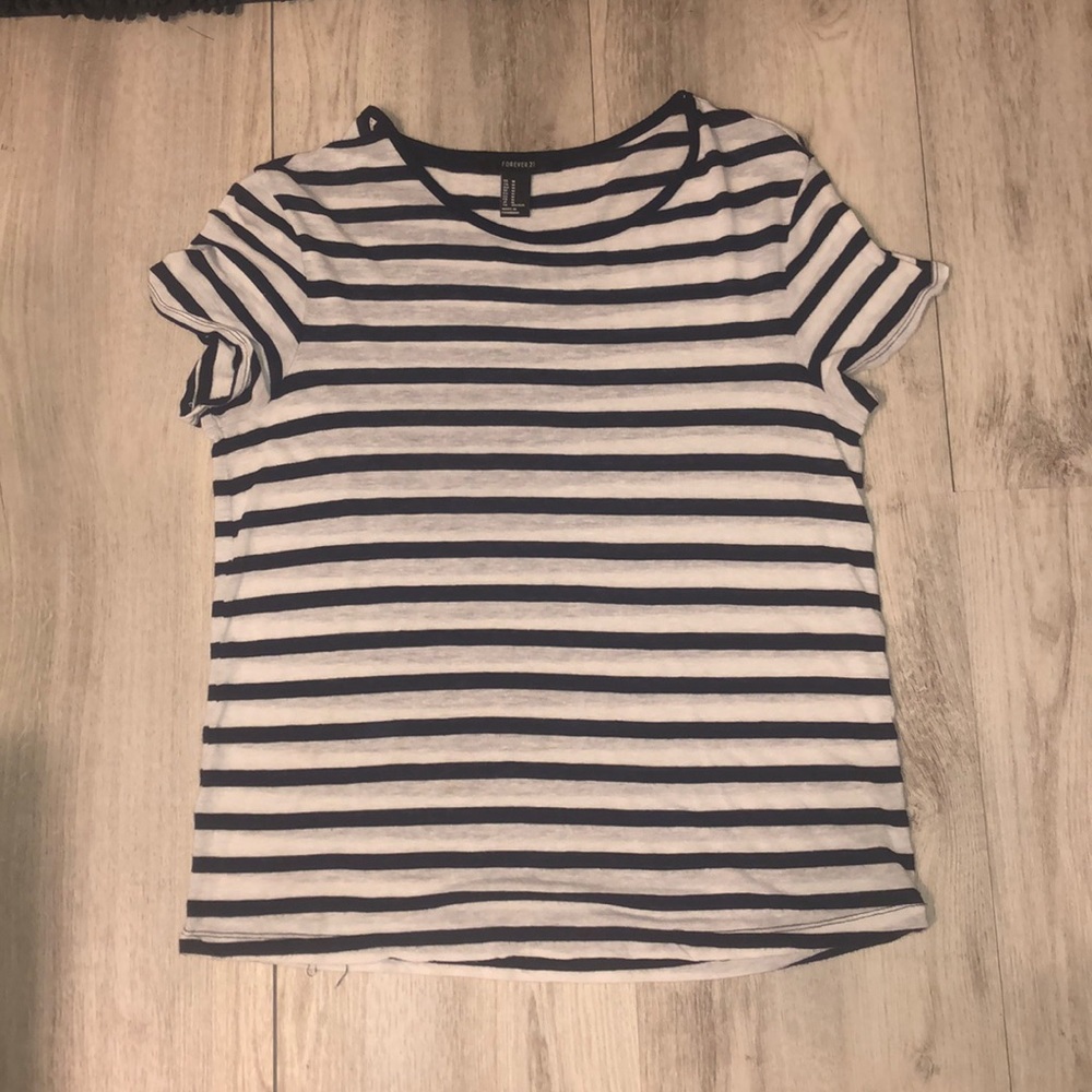 Forever 21 Black and White stripped T